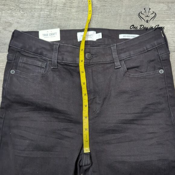 True Craft Juniors Mid-Rise Skinny Jeans Size 7 - Picture 4 of 6